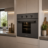 Luxell Built-In Ovens Luxell 60cm Built-In Electric Oven with Convection & 8 Cooking Programs Matte Black - B66-SF2-MB