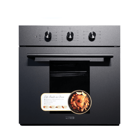 Luxell Built-In Ovens Luxell 60cm Built-In Electric Oven with Convection & 8 Cooking Programs Matte Black - B66-SF2-MB