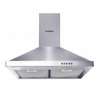 Luxell Wall-mounted angled cooker hood Luxell 60cm Stainless Steel Pyramid Cooker Hood with 450m³/h Extraction - DP6-X