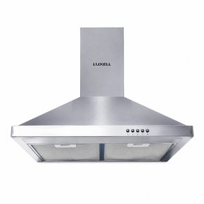 Luxell Wall-mounted angled cooker hood Luxell 60cm Stainless Steel Pyramid Cooker Hood with 450m³/h Extraction - DP6-X