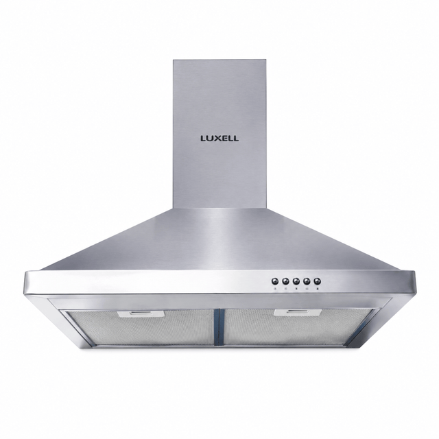 Luxell Wall-mounted angled cooker hood Luxell 60cm Stainless Steel Pyramid Cooker Hood with 450m³/h Extraction - DP6-X