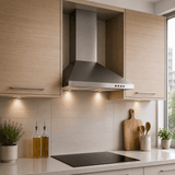 Luxell Wall-mounted angled cooker hood Luxell 60cm Stainless Steel Pyramid Cooker Hood with 450m³/h Extraction - DP6-X