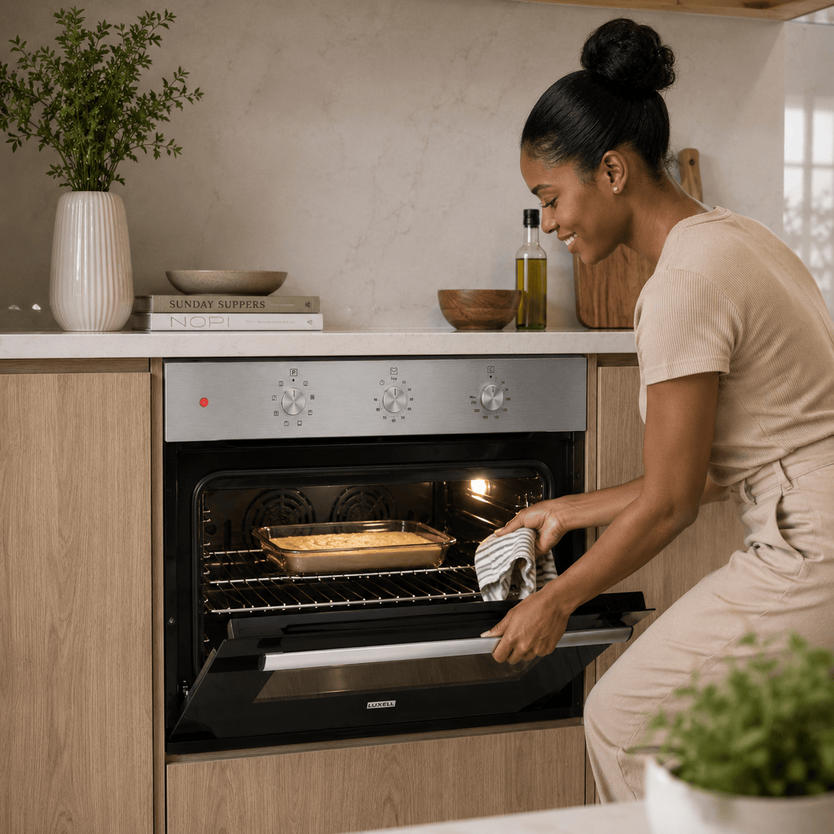 Luxell Built-In Ovens Luxell 90cm 105L Built-In Electric Oven with Double Fan & 9 Programs - A9-SF3 MT