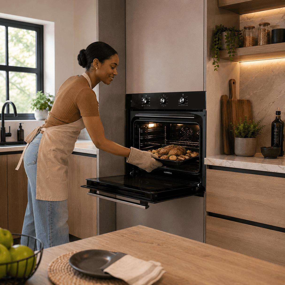 Luxell Built-In Ovens Luxell 90cm 105L Built-In Electric Oven with Double Fan & 9 Programs - A9-SF3 MT