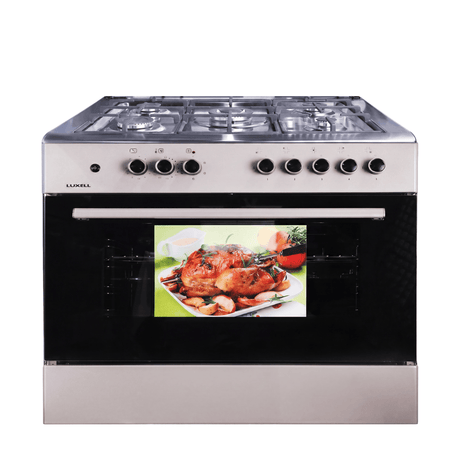 Luxell Built-In Ovens Luxell 90cm 115L Freestanding Cooker with 5-Burner Gas Hob & Electric Oven - 699-SGF50F