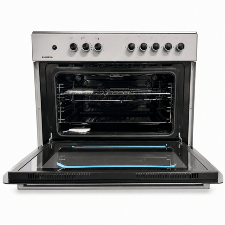 Luxell Built-In Ovens Luxell 90cm 115L Freestanding Cooker with 5-Burner Gas Hob & Electric Oven - 699-SGF50F