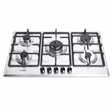 Luxell Built-In Hobs Luxell 90cm 5-Burner Stainless Steel Gas Hob with Wok Support - M9-50BTF