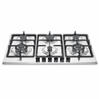 Luxell Built-In Hobs Luxell 90cm 6-Burner Stainless Steel Built-In Gas Hob with Auto Ignition - M9-60BXF