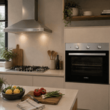 Luxell Built-In Kitchen Appliances Luxell 90cm Stainless Steel 3-Piece Built-In Kitchen Set with 105L Double-Fan Oven & 5- or 6-Burner Hob - LXSET-90-SS