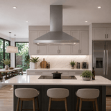 Luxell Wall-mounted angled cooker hood Luxell 90cm Stainless Steel Pyramid Cooker Hood with 450m³/h Extraction - DP6-X-90
