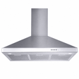 Luxell Wall-mounted angled cooker hood Luxell 90cm Stainless Steel Pyramid Cooker Hood with 450m³/h Extraction - DP6-X-90