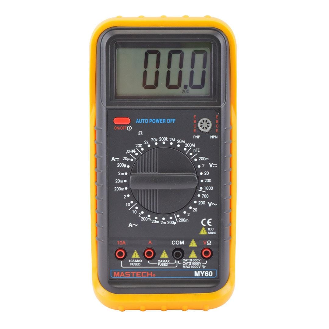 Mastech Digital Meter Mastech Digital Multimeter 2000 Counts 1000V - MY 60