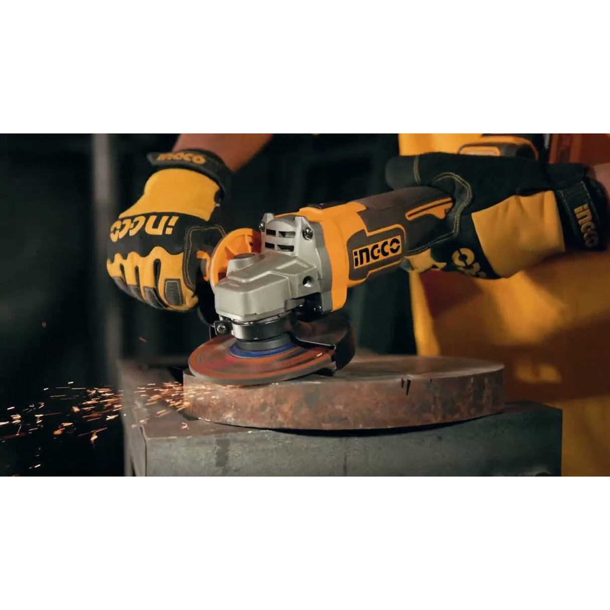 Ingco 4.5"/115mm Lithium-Ion Cordless Angle Grinder 20V - CAGLI21154