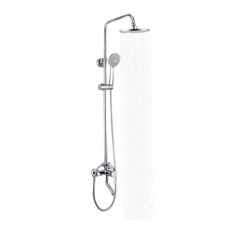 MaxTen Shower Set MaxTen 3-in-1 Chrome Hot & Cold Mixer Shower Set - B-9101