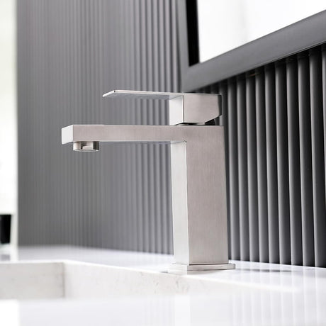 MaxTen Bathroom Faucet MaxTen Bathroom Stainless Steel Hot & Cold Basin Faucet Mixer - S20-143 & S20-143BL
