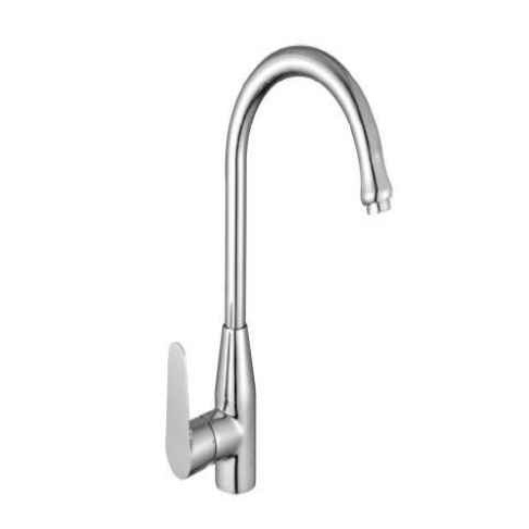 MaxTen Kitchen Tap MaxTen Chrome Swan Neck Kitchen Sink Faucet Tap - B-9401