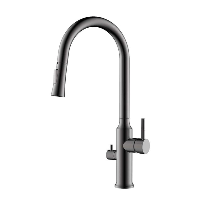 MaxTen Kitchen Tap MaxTen Stainless Black Pull Out Sprayer Kitchen Sink Faucet Tap - P02003B