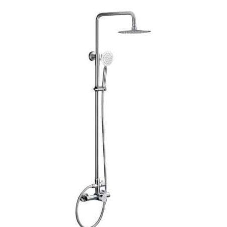 MaxTen Shower Set MaxTen Stainless Steel 2-in-1 Satin Nickel Hot & Cold Mixer Shower Set - ST60-303