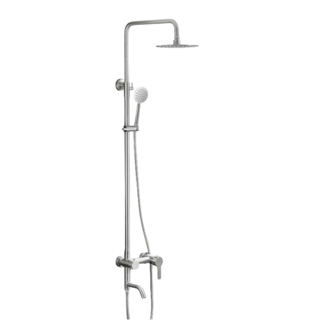 MaxTen Shower Set MaxTen Stainless Steel 3-in-1 Hot & Cold Mixer Shower Set - ST60-308 & ST60-308BL