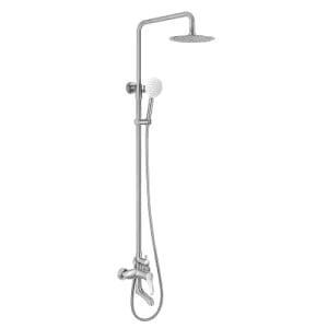 MaxTen Shower Set MaxTen Stainless Steel 3-in-1 Satin Nickel Hot & Cold Mixer Shower Set - P05004BN