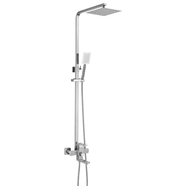 MaxTen Shower Set MaxTen Stainless Steel 3-in-1 Satin Nickel Hot & Cold Mixer Shower Set - ST60-318