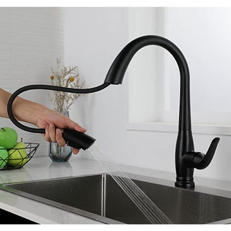 MaxTen Kitchen Tap MaxTen Stainless Steel Pull Out Sprayer Kitchen Sink Faucet Tap - SKP30-550 & SKP30-550BL