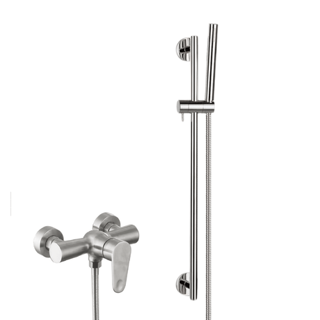 MaxTen Shower Set MaxTen Stainless Steel Satin Nickel Hot & Cold Mobile Shower Set - ST70-650