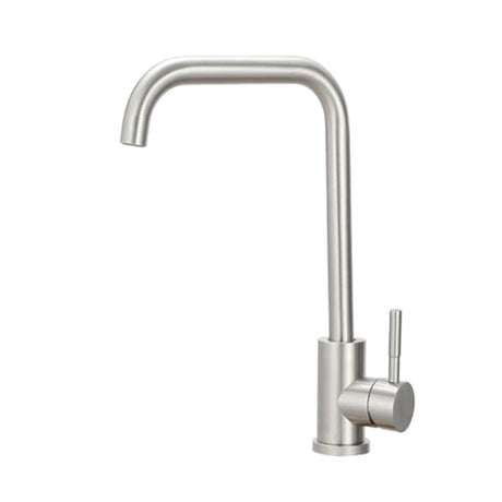 MaxTen Kitchen Tap MaxTen Stainless Steel Satin Nickel Kitchen Sink Faucet Tap - P02007BN