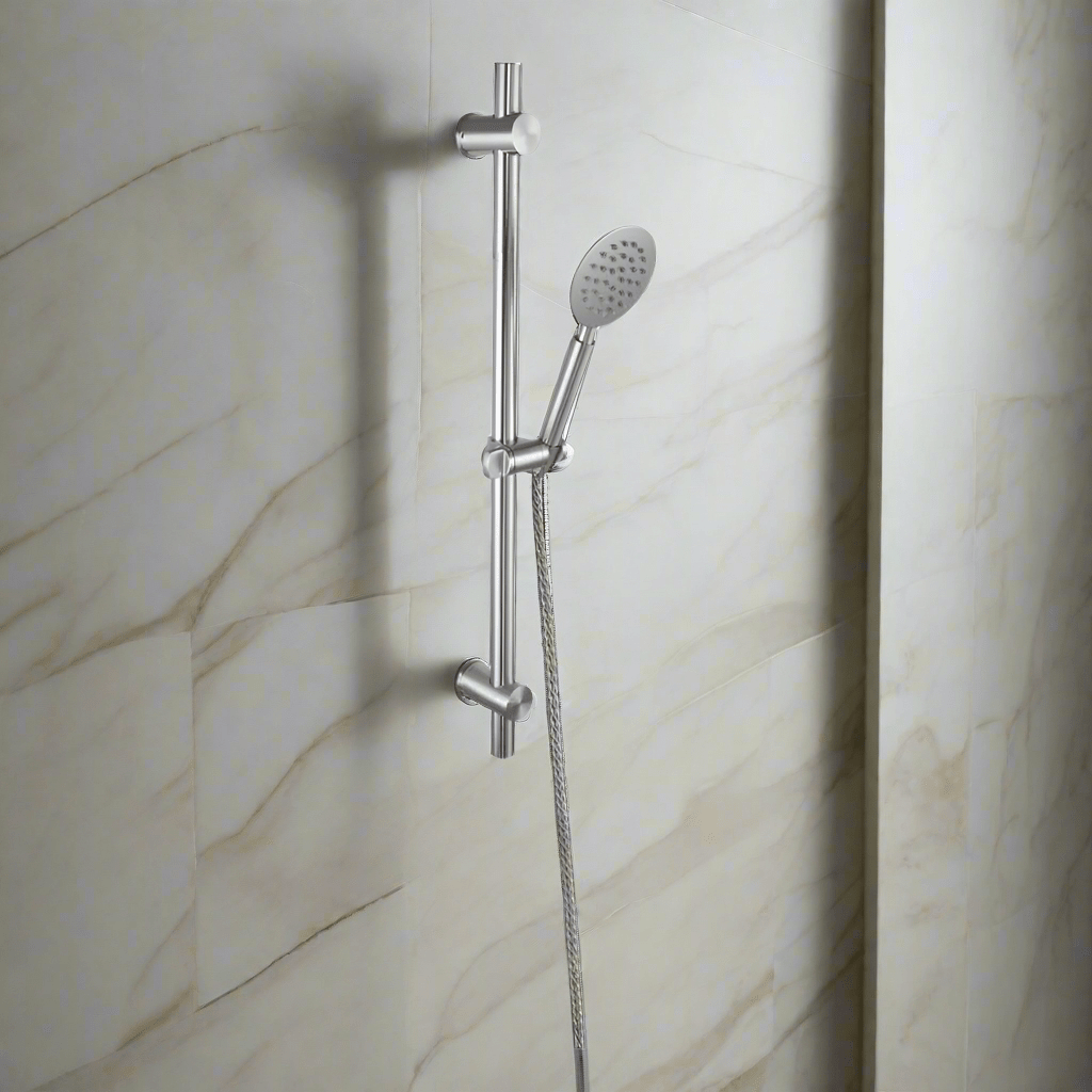 MaxTen Shower Set MaxTen Stainless Steel Satin Nickel Mobile Single Hand Shower Set - ST70-134