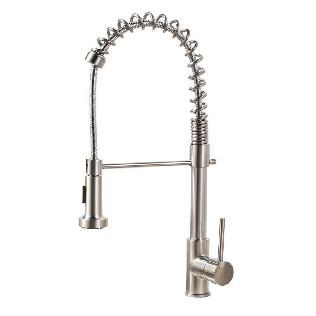 MaxTen Kitchen Tap MaxTen Stainless Steel Spring Pull Out Sprayer Kitchen Sink Faucet Tap - SKP30-523 & SKP30-523BL