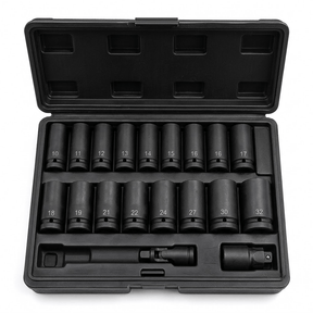 Mechanica Sockets & Hex Keys Mechanica 15-Piece 1/2" Drive Deep Impact Socket Set - ME415CRMO