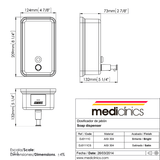 Mediclinics Dryers & Dispensers Mediclinics Surface Push-Button Liquid Soap Dispenser