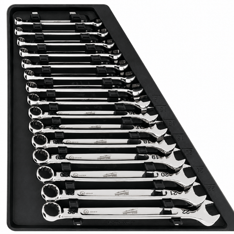 Milwaukee Wrenches Milwaukee 15 Pieces Metric Combination Spanner Set 8–22mm – 4932471342
