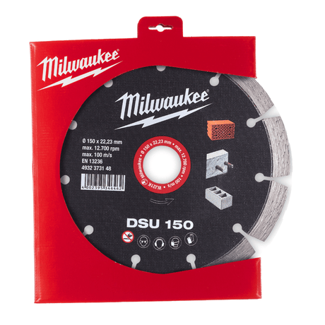 Milwaukee Grinding & Cutting Wheels Milwaukee 150mm Diamond Blade For Wall Chaser 373148 -  DSU150