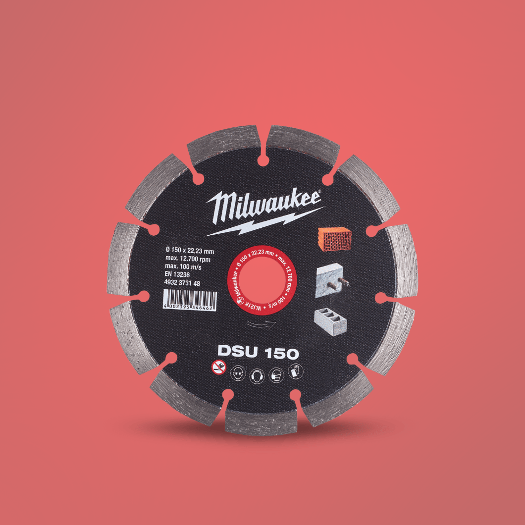 Milwaukee Grinding & Cutting Wheels Milwaukee 150mm Diamond Blade For Wall Chaser 373148 -  DSU150