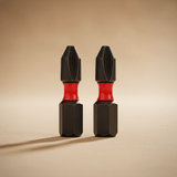 Milwaukee Screwdriver Bits Milwaukee 2 Pieces Shockwave Impact Duty Screwdriver Bit Set PH1 25MM - 4932430850