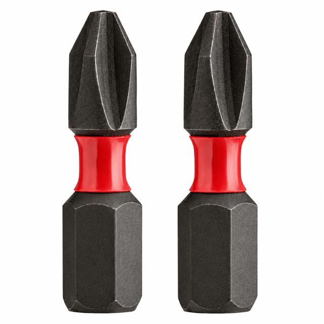 Milwaukee Screwdriver Bits Milwaukee 2 Pieces Shockwave Impact Duty Screwdriver Bit Set PH1 25MM - 4932430850