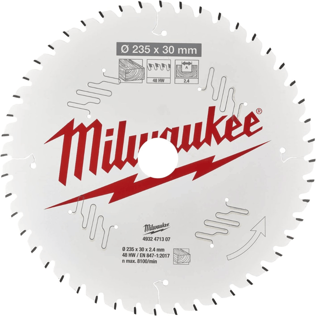 Milwaukee Saw Blades Milwaukee 235mm Circular Saw Blade for Wood - 4932471307
