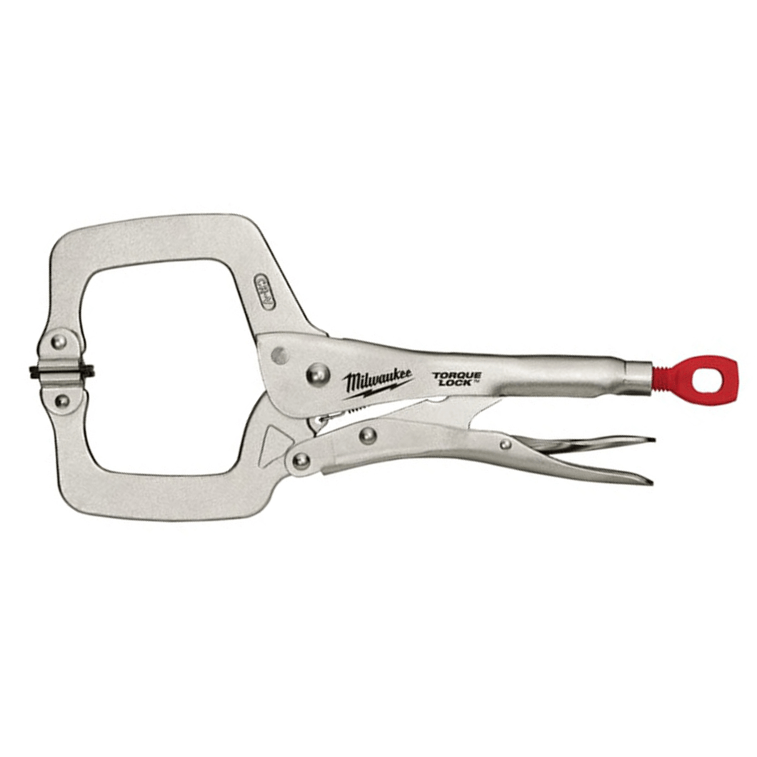 Milwaukee Pliers Milwaukee 280mm Torque Lock C-Clamp Swivel Jaws Locking Pliers  - 48223521