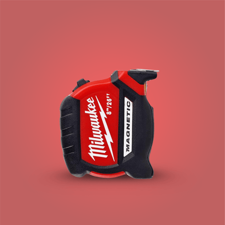Milwaukee Tape Measure Milwaukee 8m / 26ft Magnetic Autolock Tape Measure - 4932464603