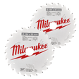 Milwaukee Grinding & Cutting Wheels Milwaukee Circular Saw Blade Twin Pack 190X24T/48T - 4932479574