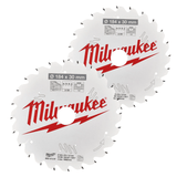 Milwaukee Grinding & Cutting Wheels Milwaukee Circular Saw Blade Twin Pack 190X24T/48T - 4932479574