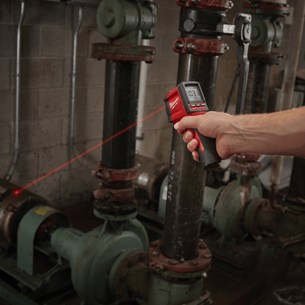 Milwaukee Laser Measure Milwaukee Cordless Infrared Laser Temperature Gun - 2267-40
