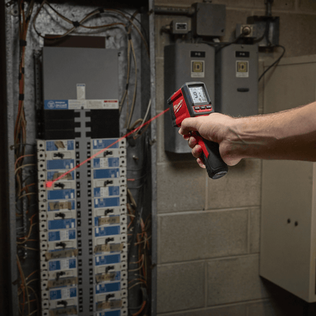 Milwaukee Laser Measure Milwaukee Cordless Infrared Laser Temperature Gun - 2267-40