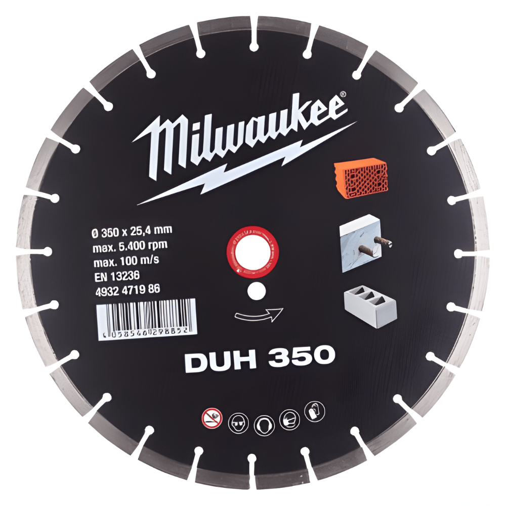 Milwaukee Grinding & Cutting Wheels Milwaukee Diamond DUH Saw Blade 350x25.4mm - 4932471986