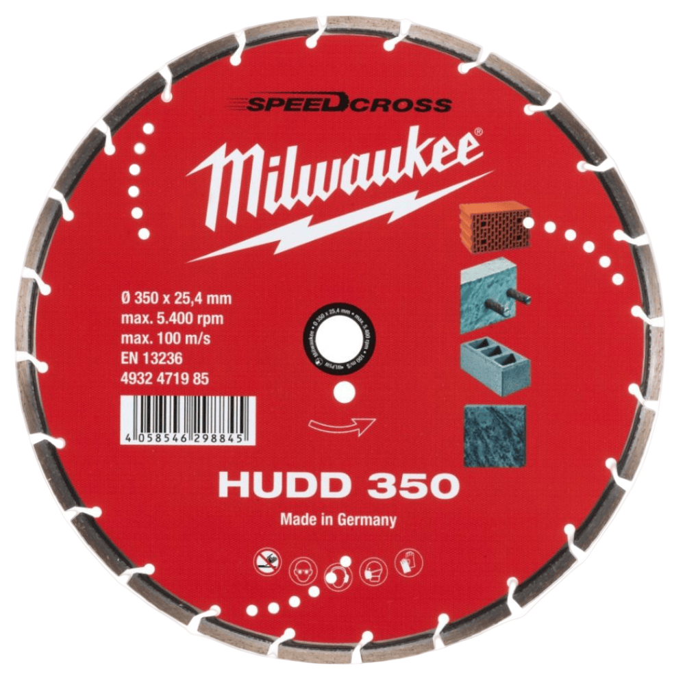 Milwaukee Grinding & Cutting Wheels Milwaukee Diamond HUDD Saw Blade 350x25.4mm - 4932471985