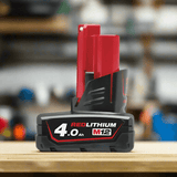 Milwaukee Batteries & Chargers Milwaukee M12™ 4.0 Ah Battery - M12 B4