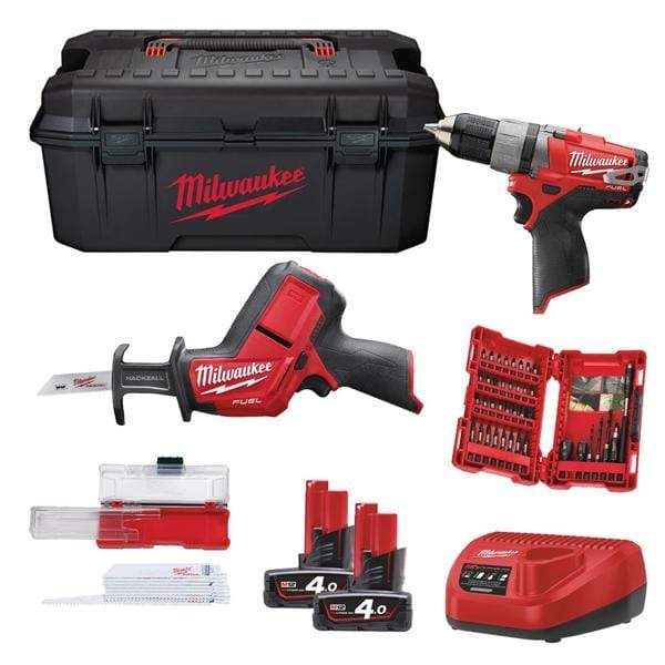 Milwaukee Power Tool Combo Kit Milwaukee M12™ Cordless Carpentry Combo Set 12V - M12 SET2H - 402W