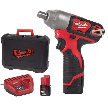 Milwaukee Impact Wrench & Driver Milwaukee M12™ Cordless Sub Compact ½″ Impact Wrench 12V - M12 BIW12-202C