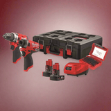 Milwaukee Power Tool Combo Kit Milwaukee M12 FUEL™ Hammer Impact Drill & Driver Combo Kit  - M12 FPP2A-402P